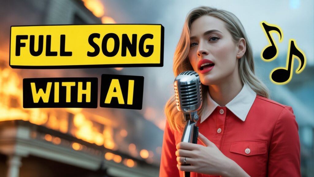 Create FULL Songs with AI (Lyrics, Voice & Beat in Minutes!)