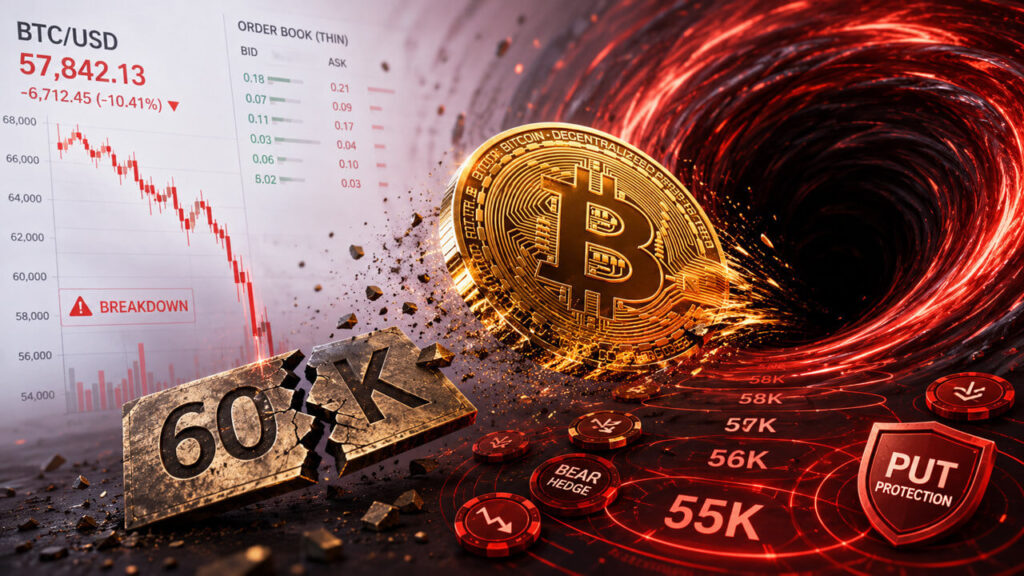 Bitcoin’s $60K breakdown sets up a volatility shock as traders load up on downside hedges Oluwapelumi Adejumo