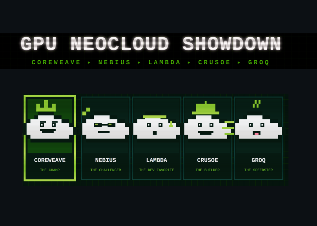 Best GPU Neoclouds 2026: CoreWeave, Nebius, Lambda, Crusoe, and Groq Ranked by Published Pricing and Contracted Power Best GPU Neoclouds 2026: CoreWeave, Nebius, Lambda, Crusoe, and Groq Ranked by Published Pricing and Contracted Power