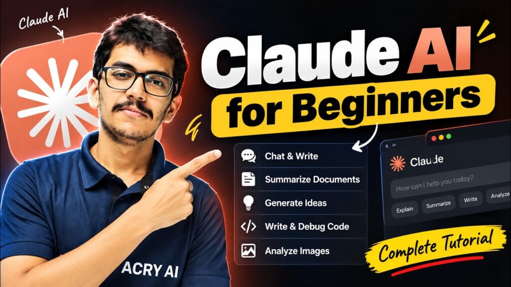 Claude AI for Beginners 🤖 | Complete Claude Tutorial for Beginners | Learn Claude AI from Scratch