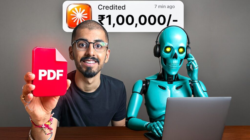 I Tried a ZERO Skill AI Side Hustle to Make ₹1,00,000 (Copy Me)